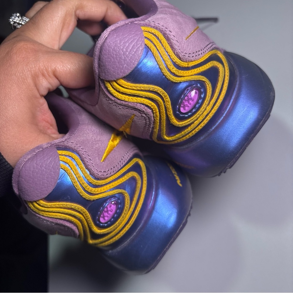 Nike LeBron  Lavender and Gold Athletic Shoes size 4Y